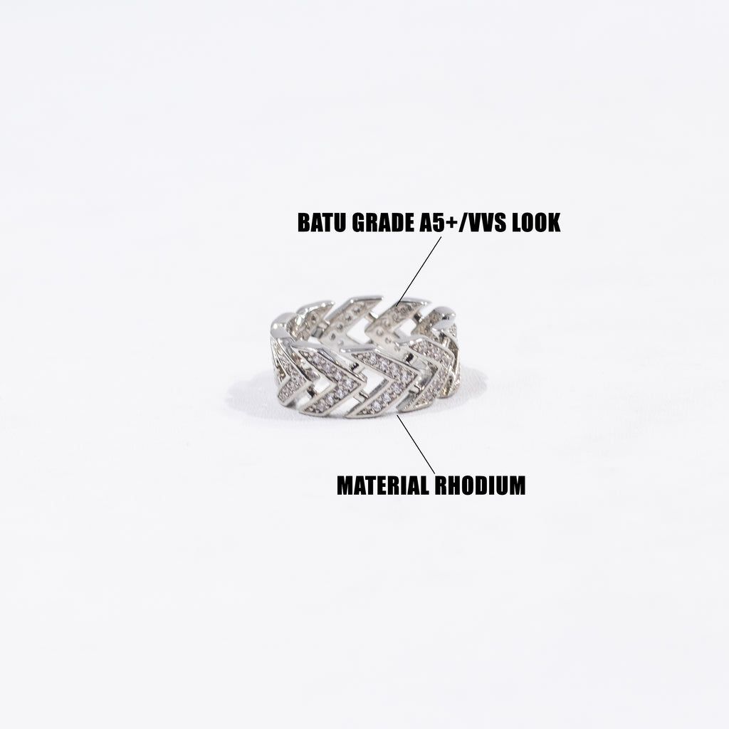 Arrow Iced Out Ring