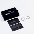 Tennis Chain Hoop Earrings