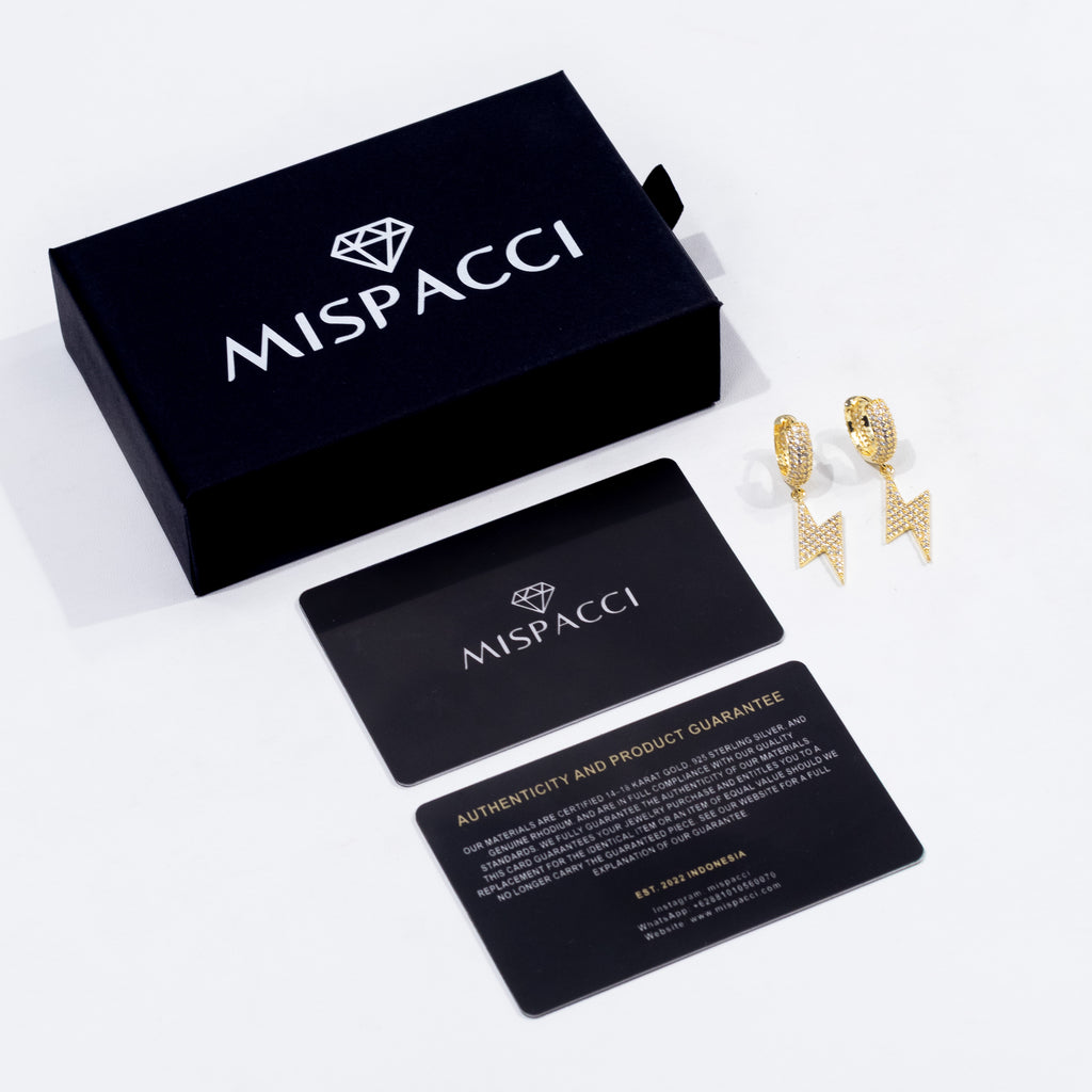 Lightning Earrings - Gold