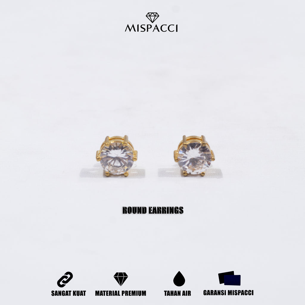 Round Earings - Gold