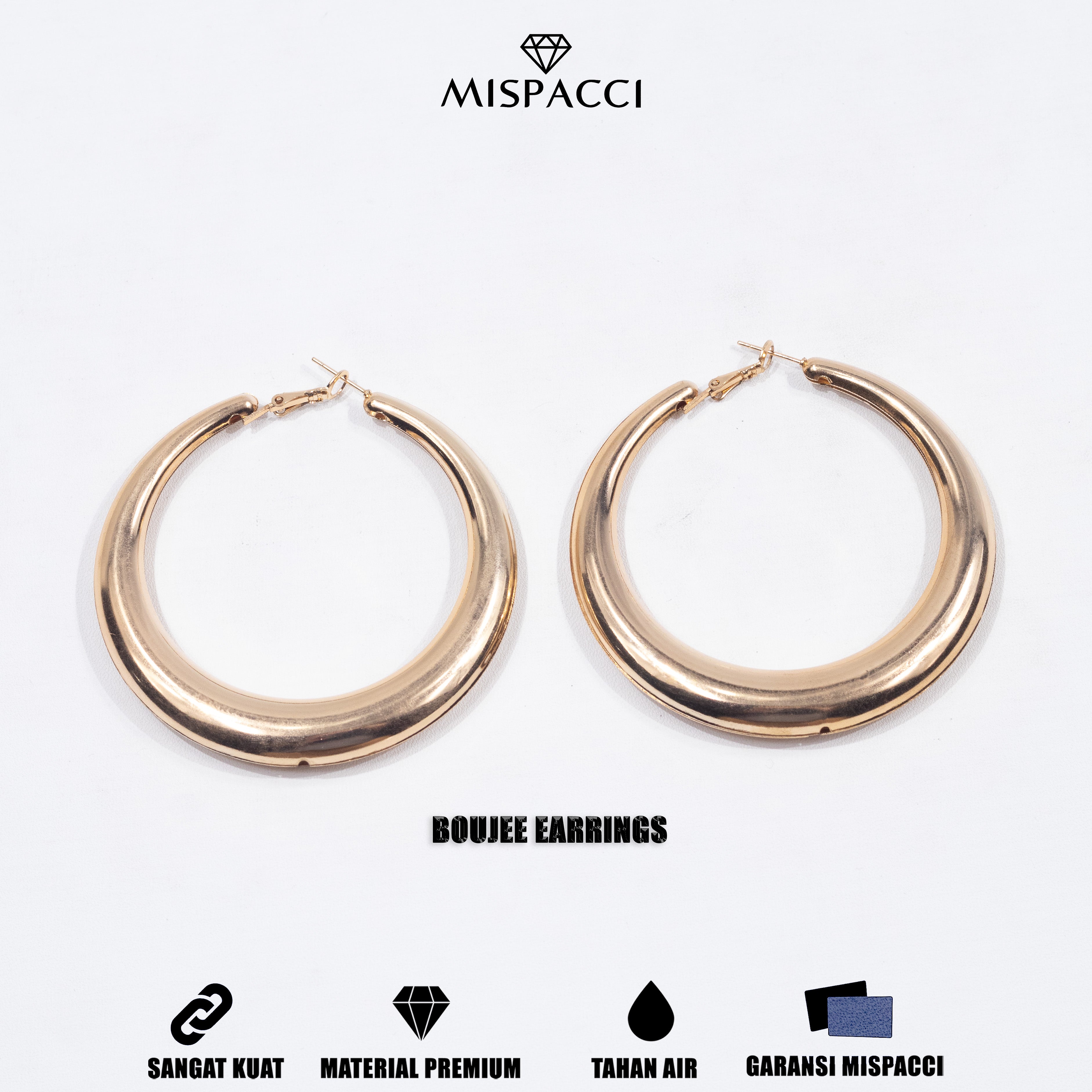 Boujee Hoop Earrings - Rose Gold
