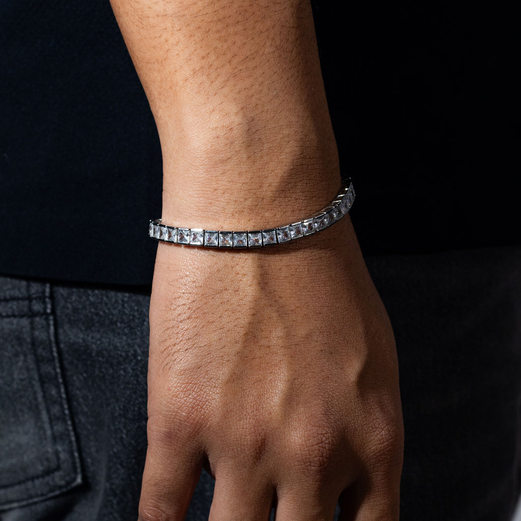 Square Tennis Bracelet