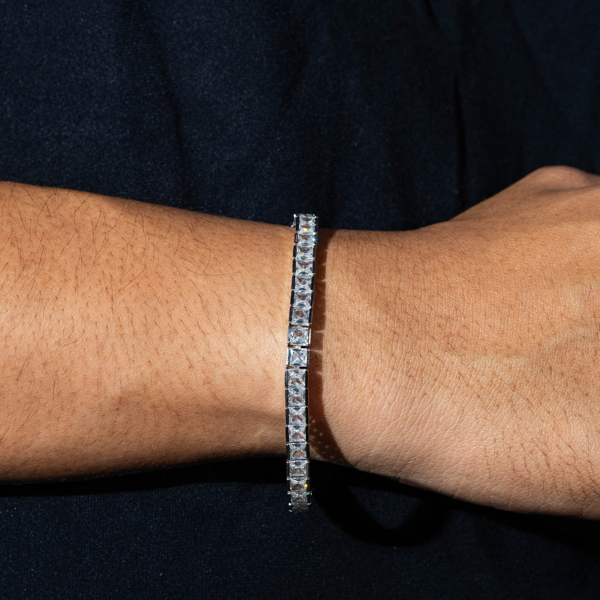 Square Tennis Bracelet