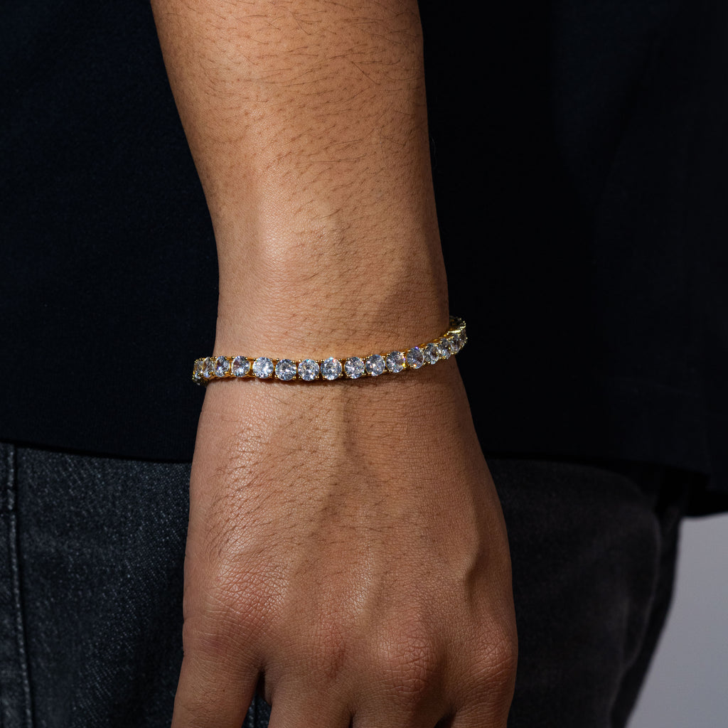 5mm Tennis Bracelet - Gold
