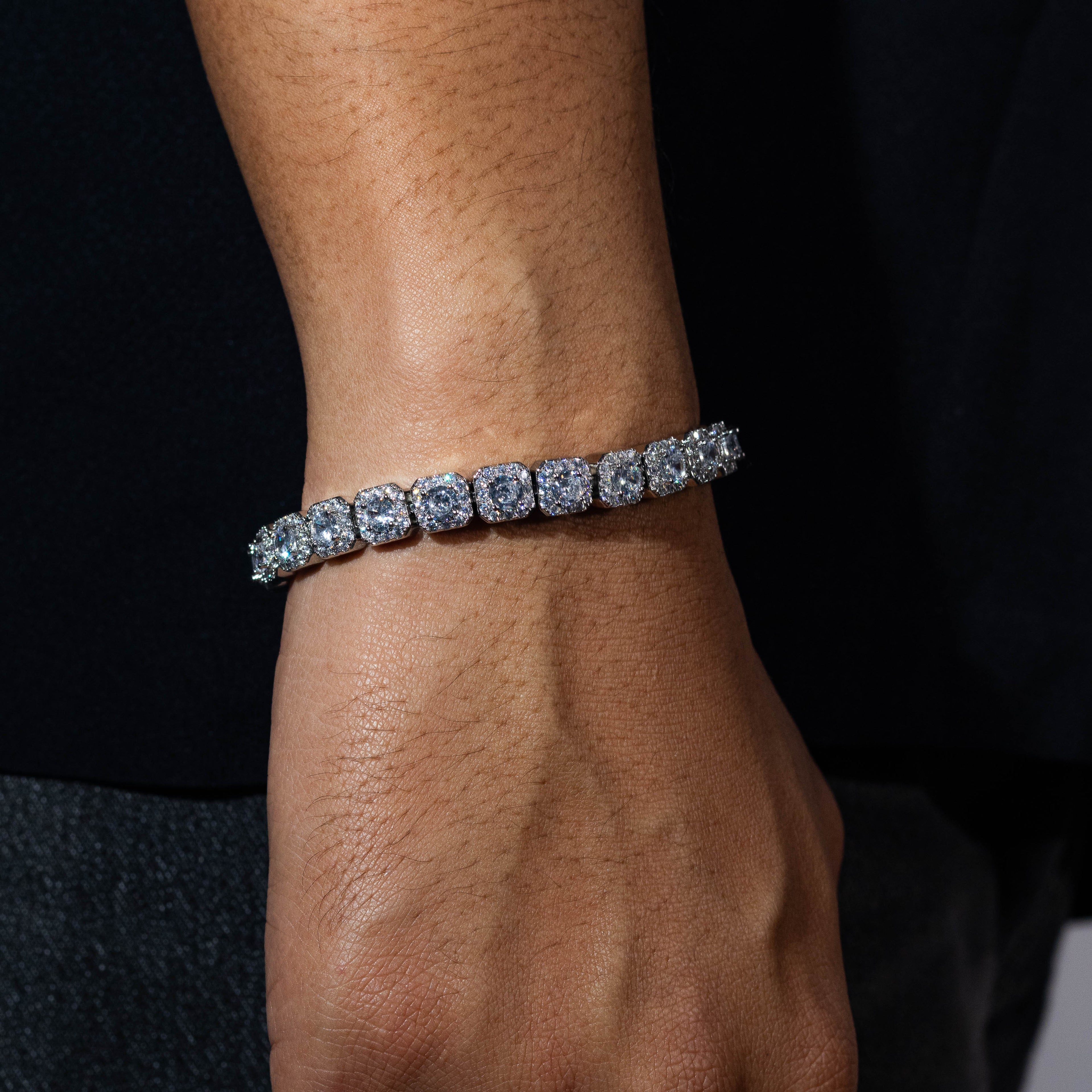 Clustered Tennis Bracelet