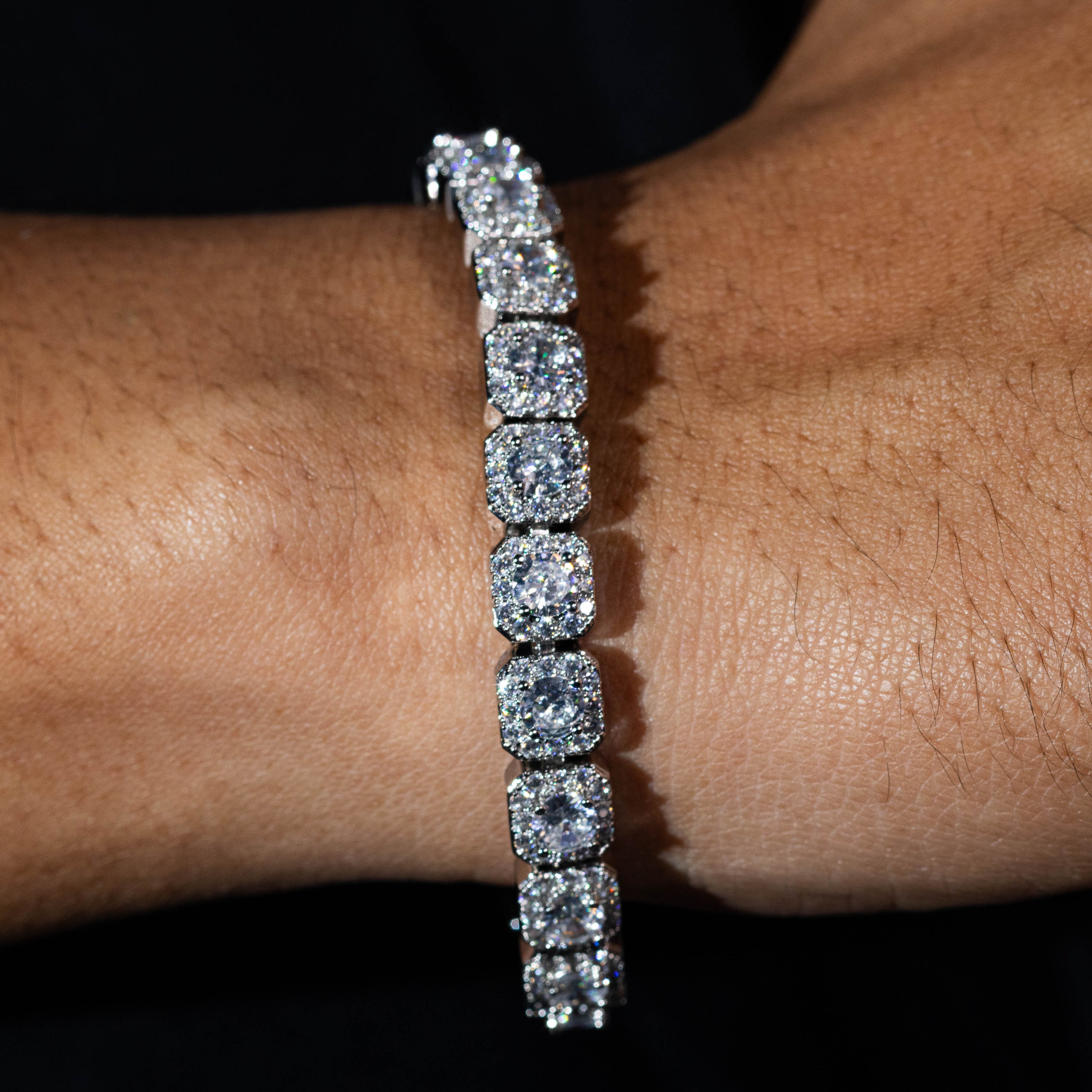 Clustered Tennis Bracelet