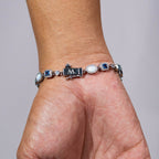Blue and Opal Gemstone Bracelet