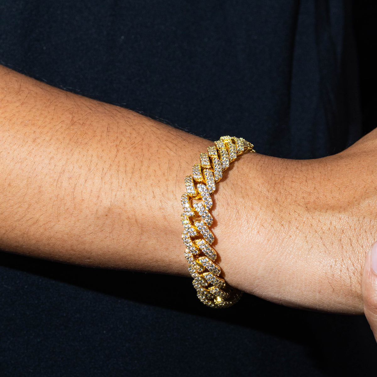 Cuban Prong Bracelet - Gold