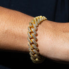Cuban Prong Bracelet - Gold