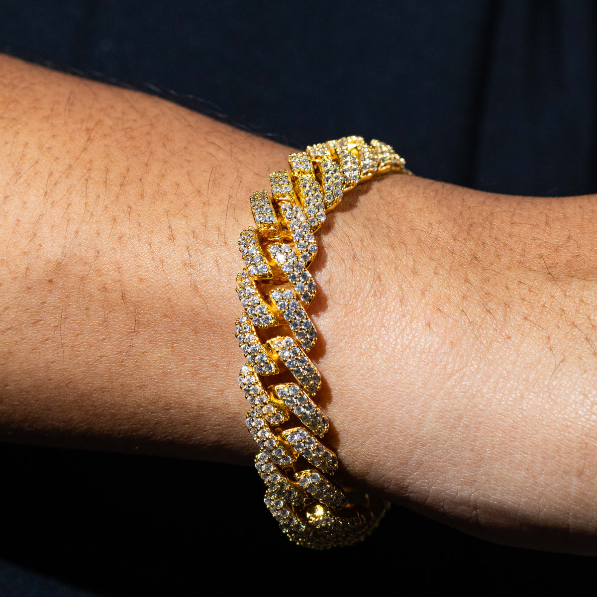 Cuban Prong Bracelet - Gold