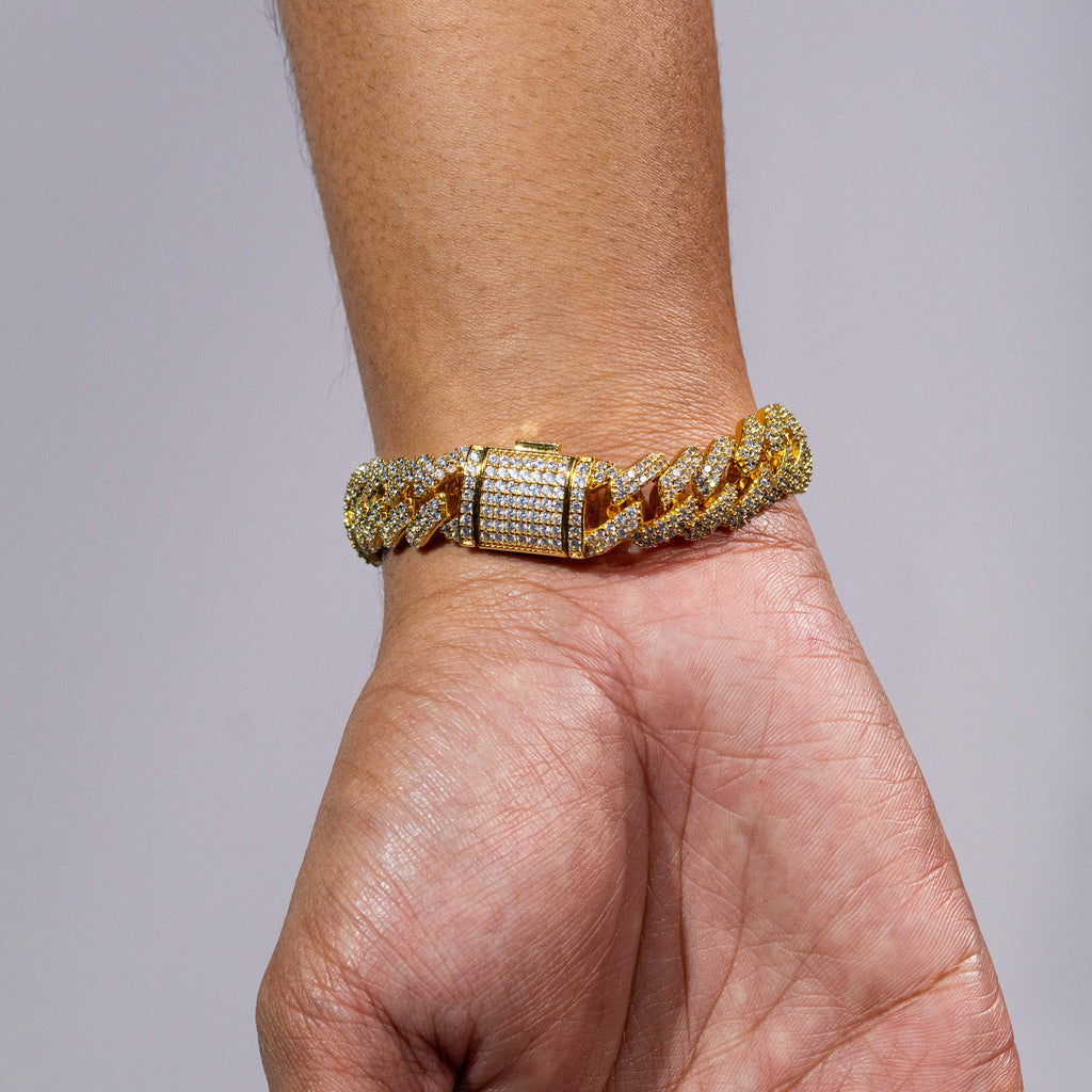 Cuban Prong Bracelet - Gold