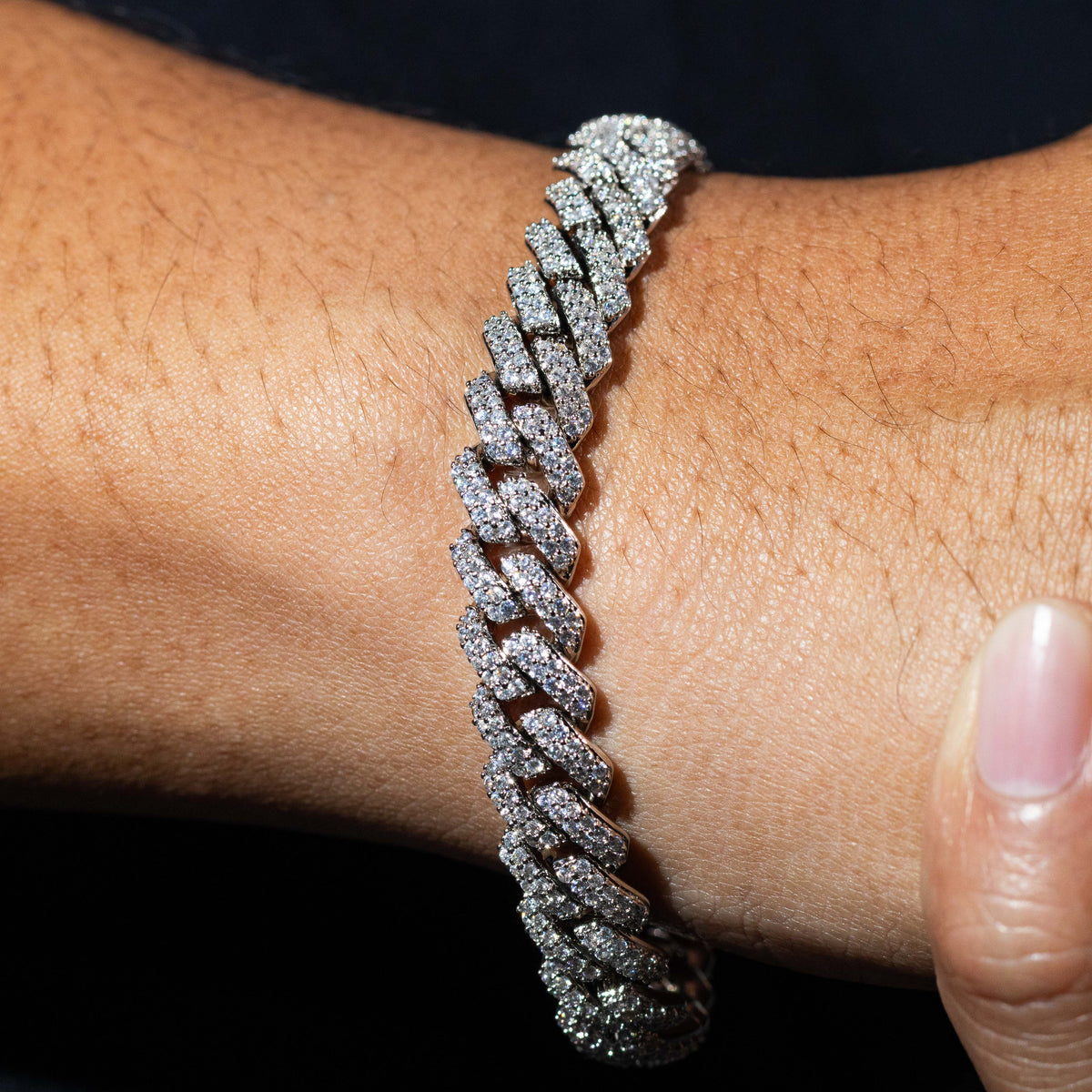 Mini Cuban Prong Bracelet