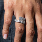Clustered Baguette Ring