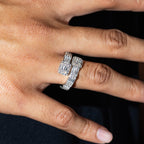 Clustered Baguette Ring