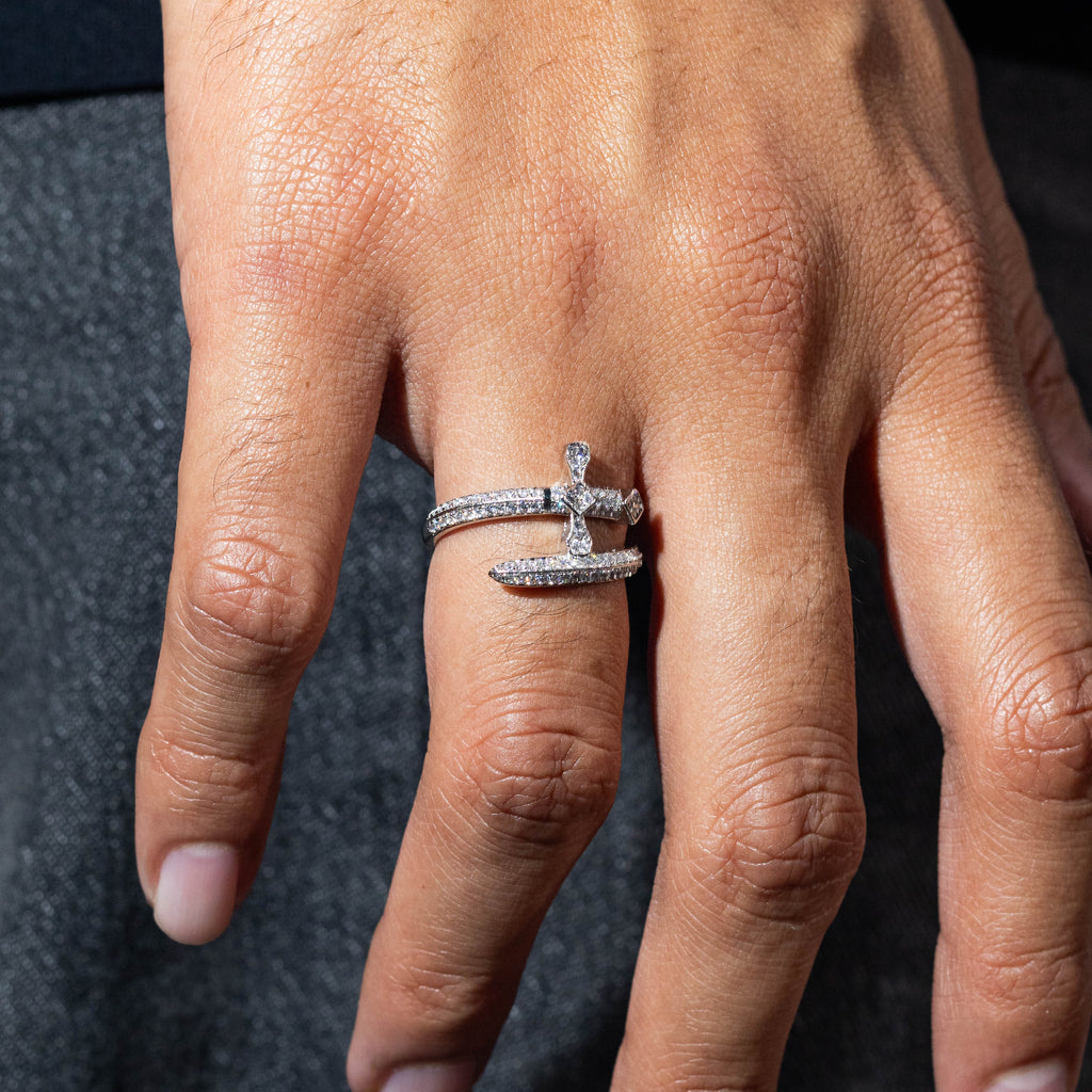 Sword Ring Iced Out