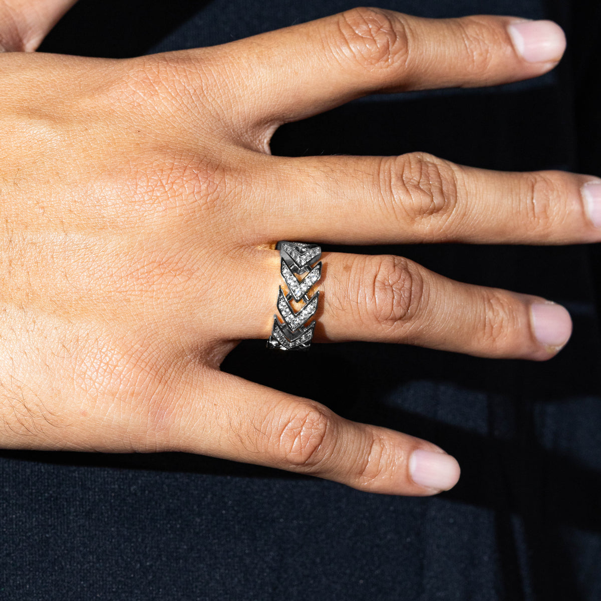 Arrow Iced Out Ring