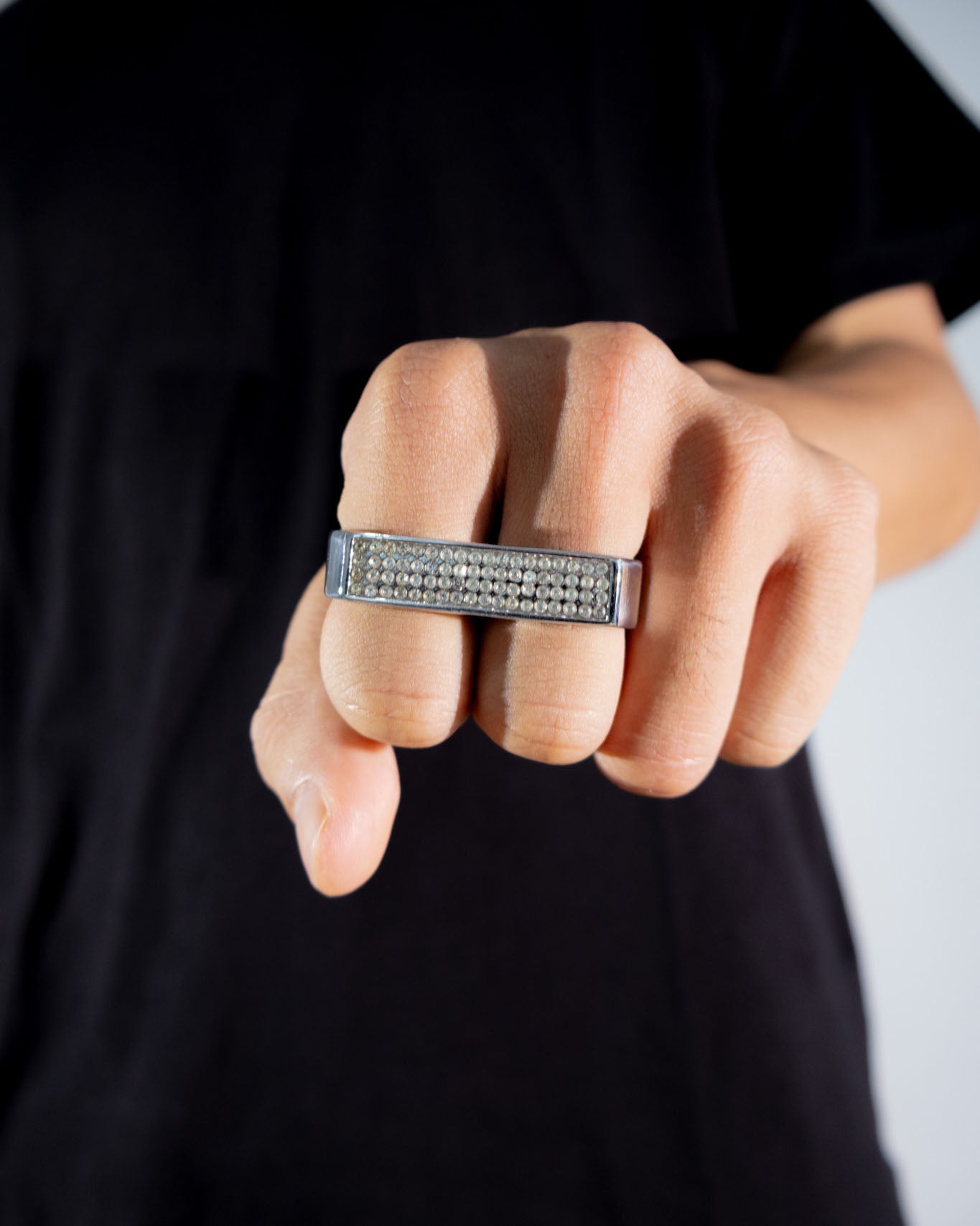 Two Finger Icy Ring