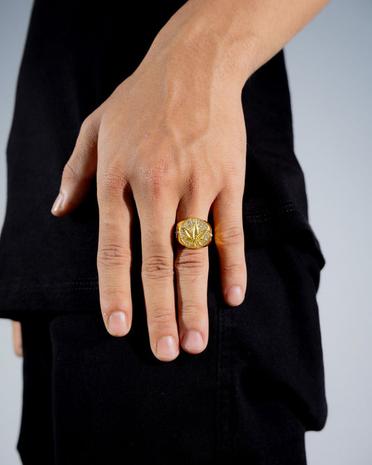 ICED 420 RING - GOLD