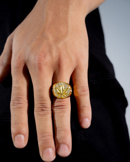 ICED 420 RING - GOLD