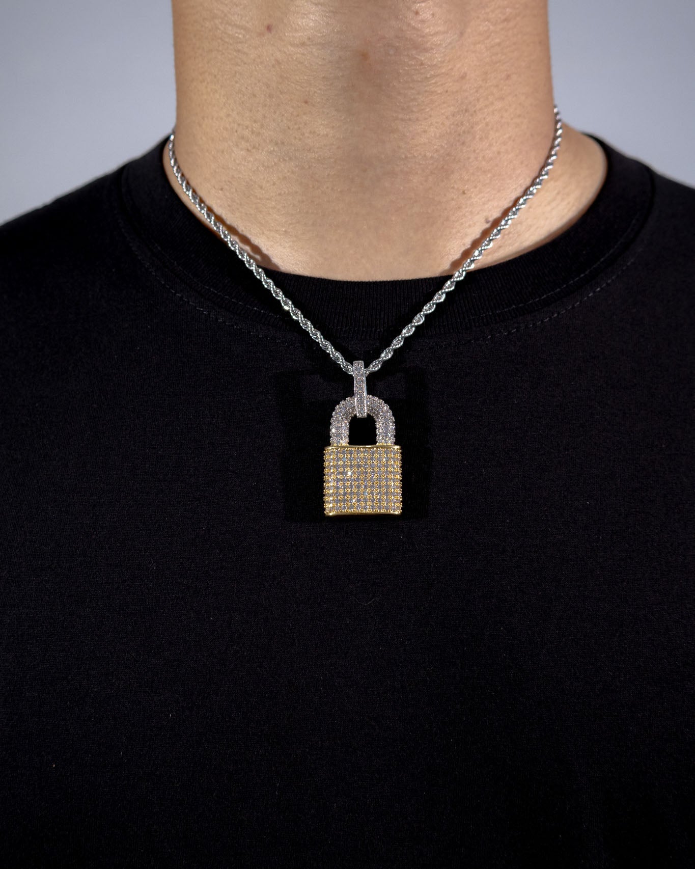 Iced Lock Pendant