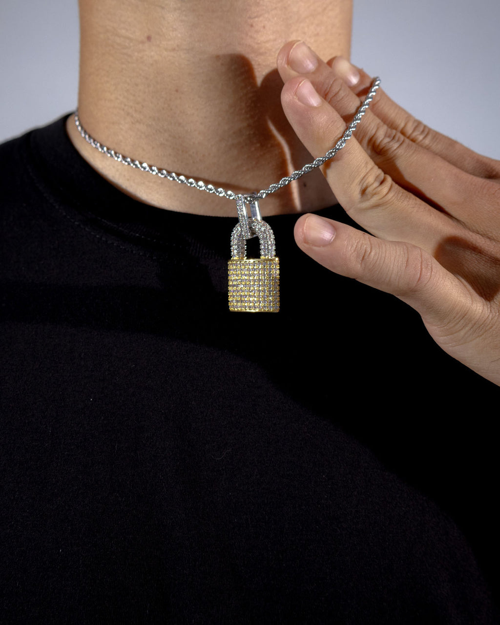 Iced Lock Pendant
