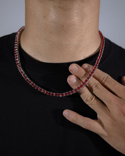 Tennis Chain - Red