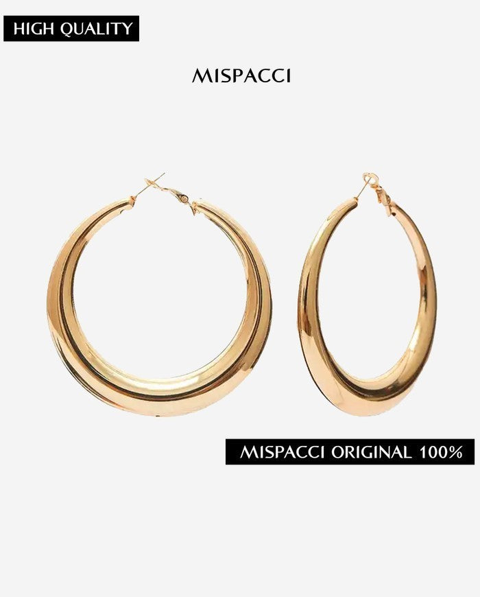 Boujee Hoop Earrings - Rose Gold