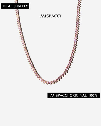 Pink Tennis Chain - Rose Gold