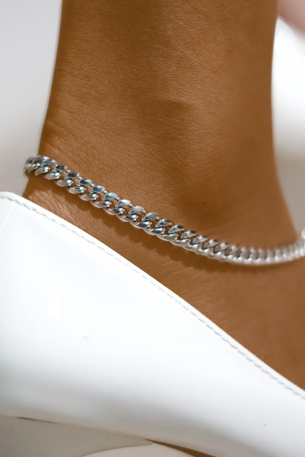 Clean Cuban Anklet