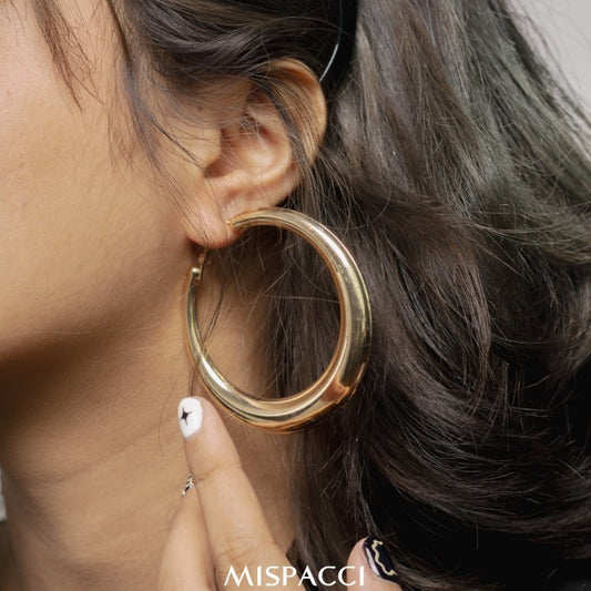 Boujee Hoop Earrings - Rose Gold