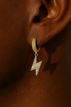 Lightning Earrings - Gold