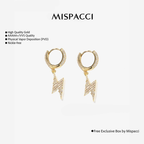 Lightning Earrings - Gold