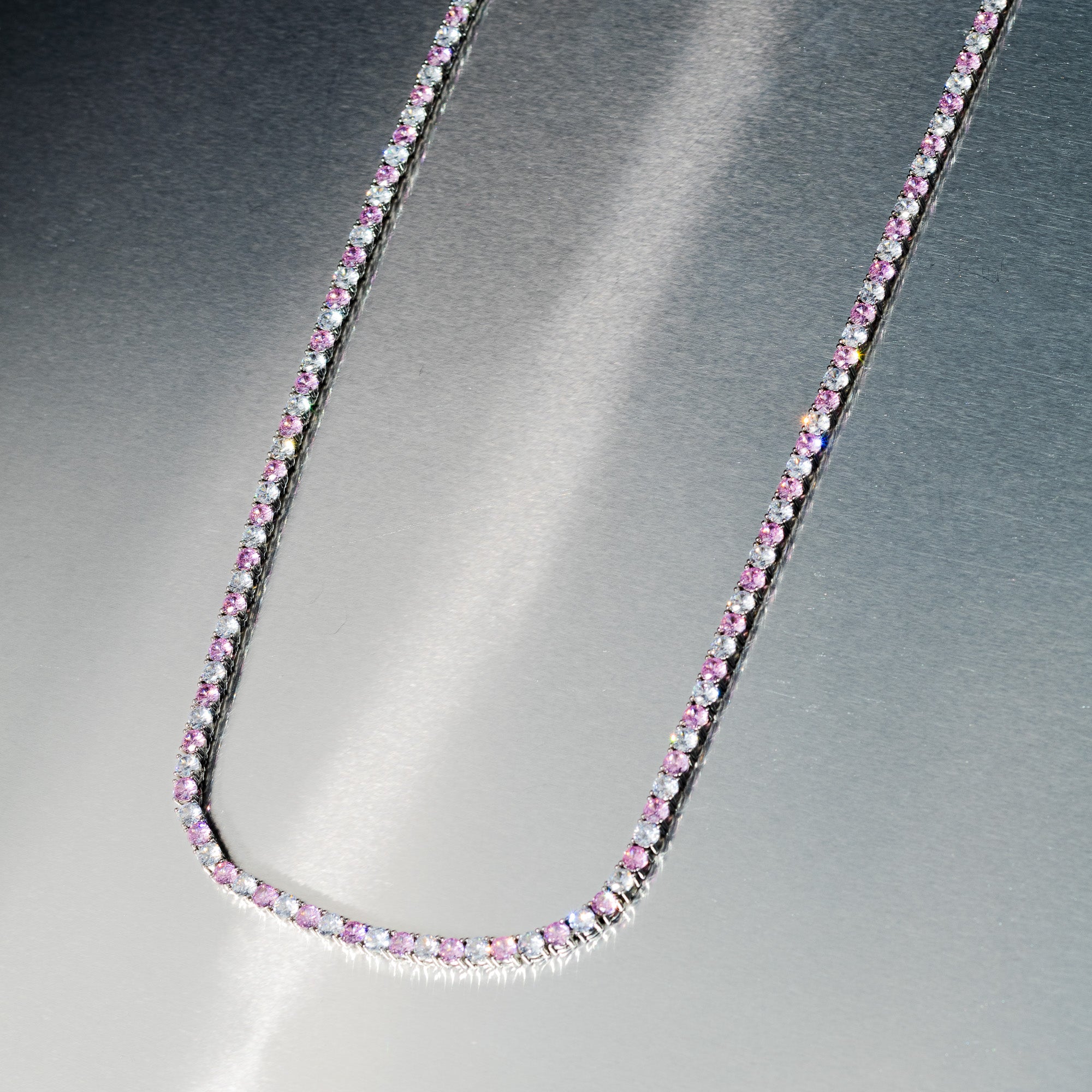 Pink Pop Tennis Chain