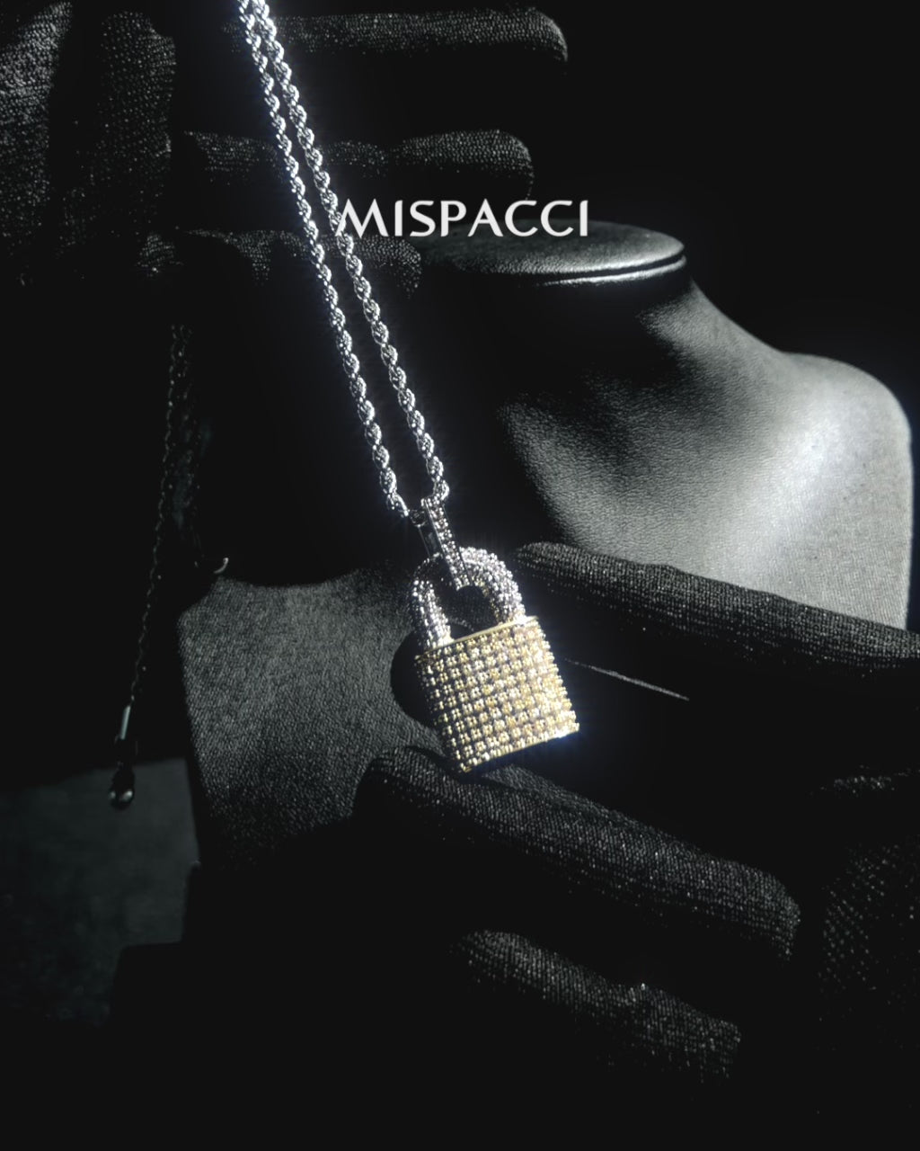 Iced Lock Pendant