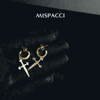 Cross Earrings - Gold