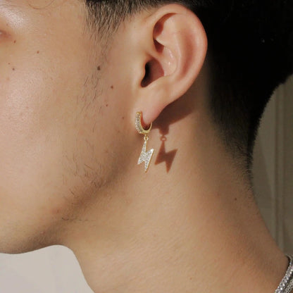 Lightning Earrings - Gold