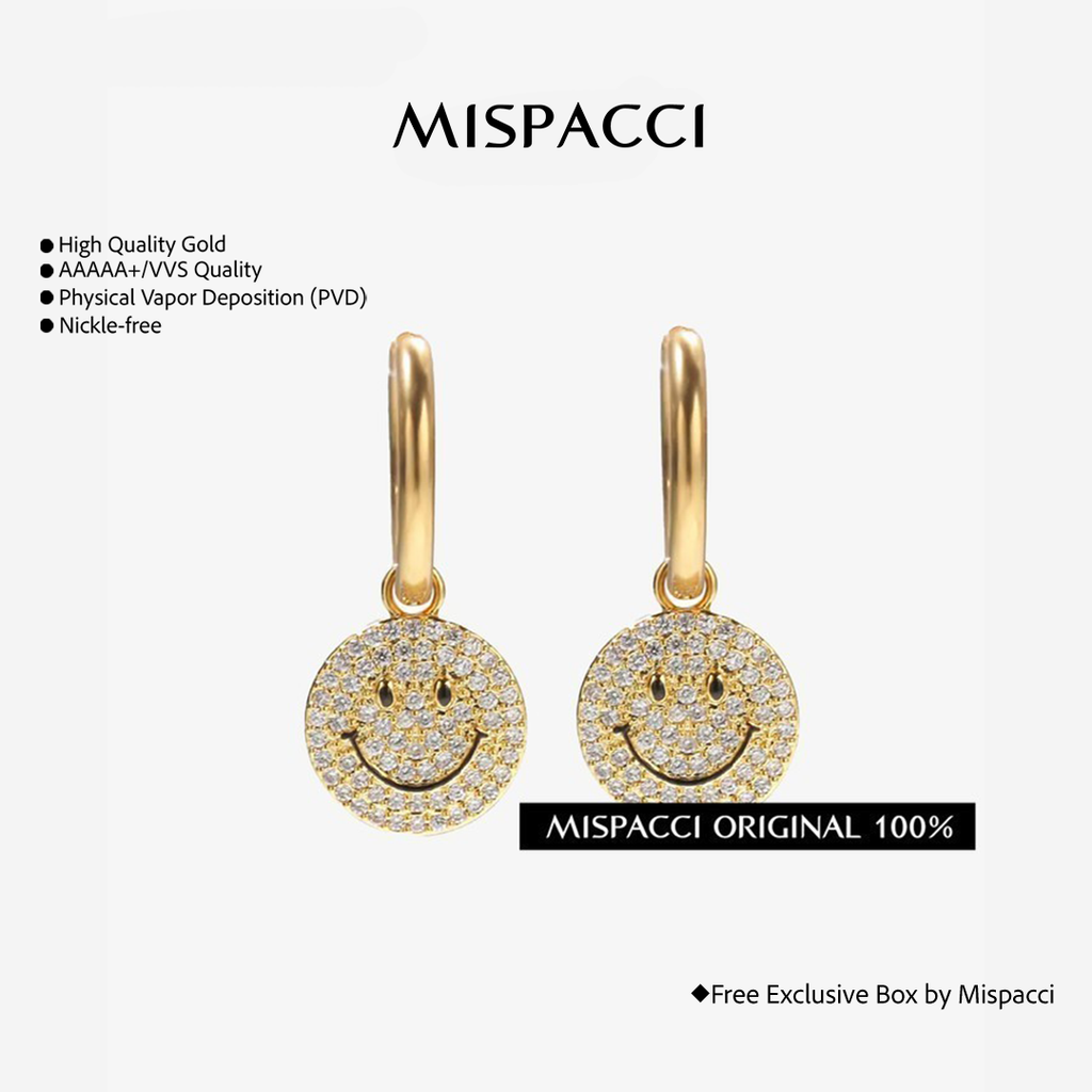 Smiley Earrings - Gold