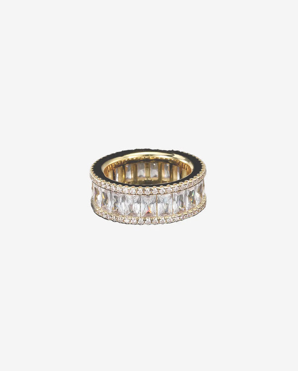 Round Baguette Ring - Gold